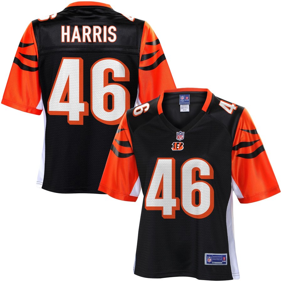 NFL Pro Line Women's Cincinnati Bengals Clark Harris Team Color Jersey