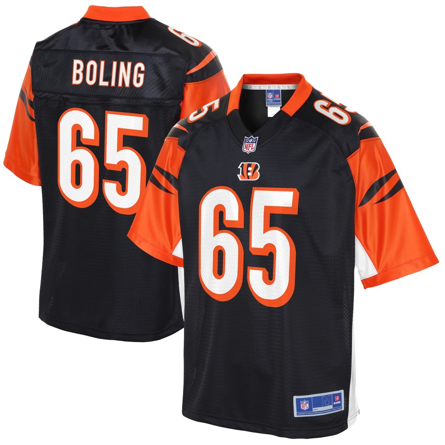 Mens Cincinnati Bengals Clint Boling NFL Pro Line Black Player Jersey