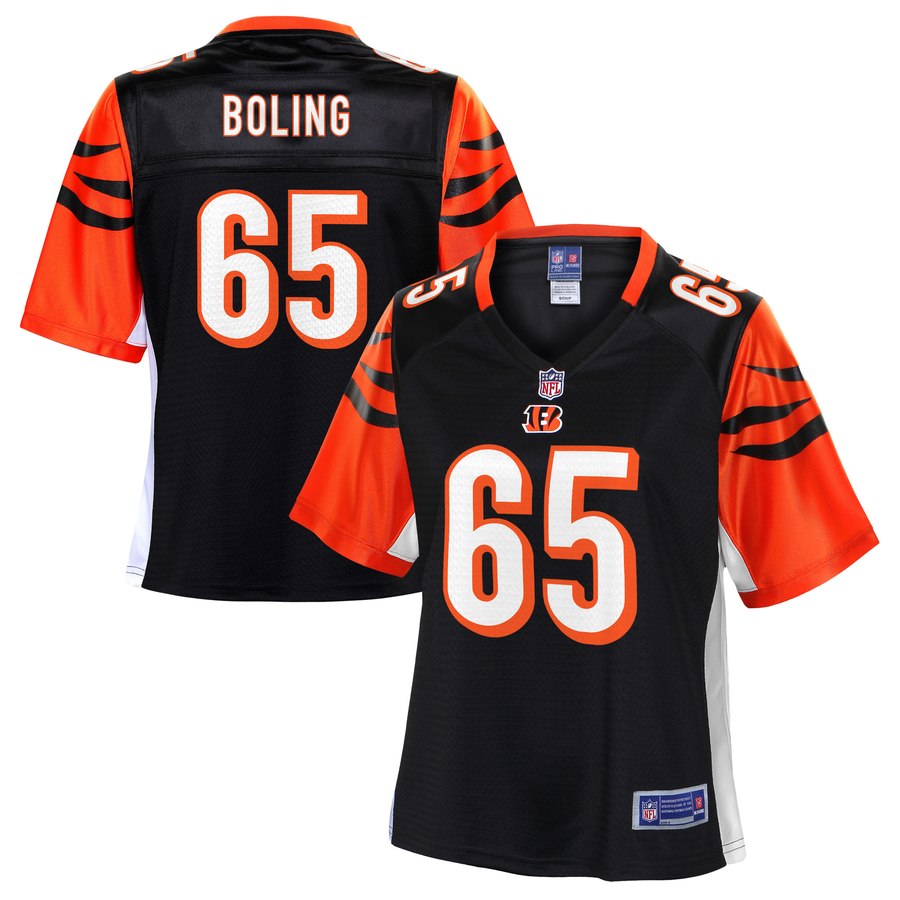 Women's Cincinnati Bengals Clint Boling NFL Pro Line Black Player Jersey