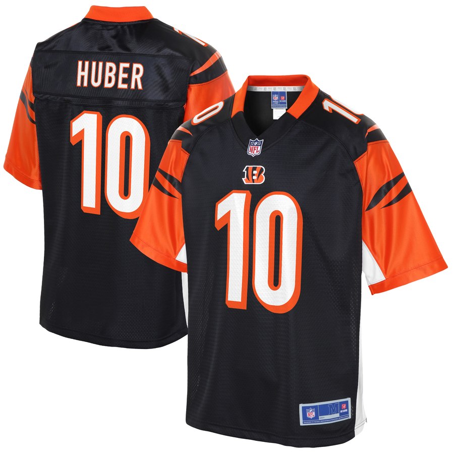 Mens Cincinnati Bengals Kevin Huber NFL Pro Line Black Player Jersey