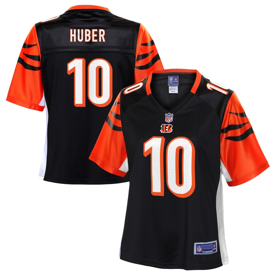 Women's Cincinnati Bengals Kevin Huber NFL Pro Line Black Player Jersey