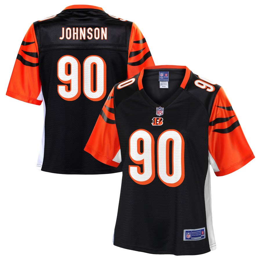 Women's Cincinnati Bengals Michael Johnson NFL Pro Line Black Player Jersey