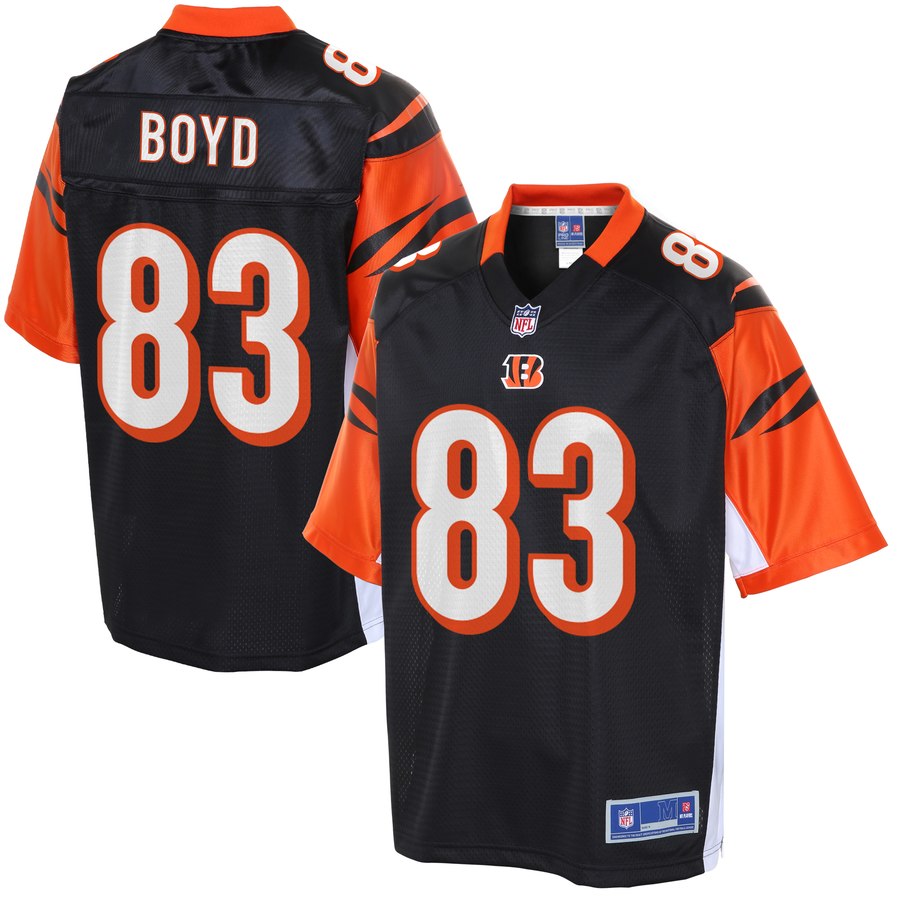 Mens Cincinnati Bengals Tyler Boyd NFL Pro Line Black Player Jersey