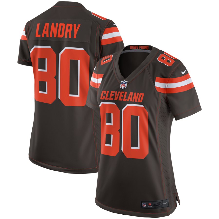 Women's Cleveland Browns Jarvis Landry Nike Brown Player Game Jersey