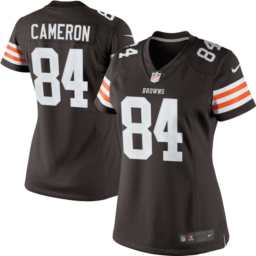 Women's Cleveland Browns Historic Logo Jordan Cameron Nike Brown Limited Jersey