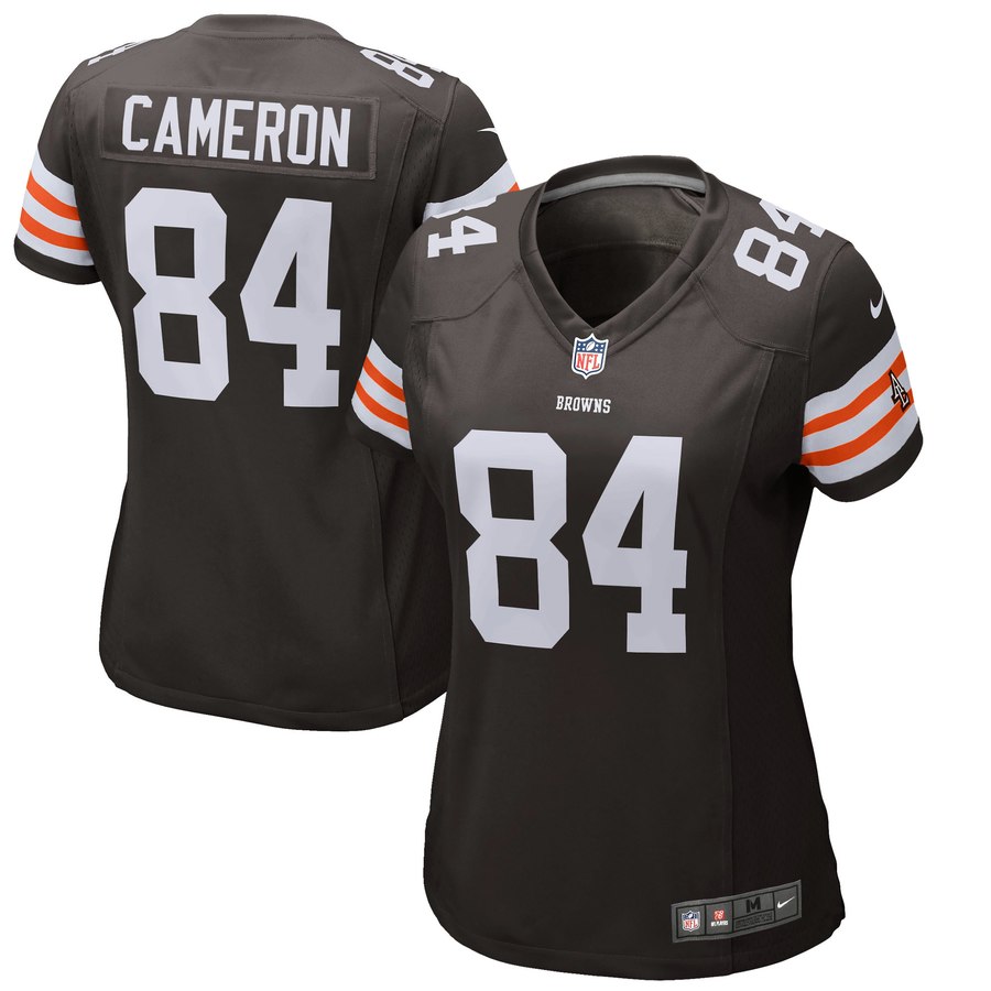 Women's Cleveland Browns Historic Logo Jordan Cameron Nike Brown Game Jersey