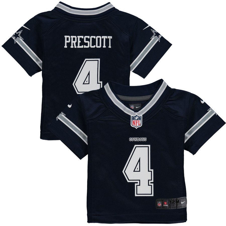 Infant Dallas Cowboys Dak Prescott Nike Navy Game Jersey