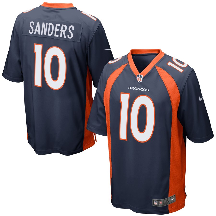 Youth Denver Broncos Emmanuel Sanders Nike Navy Game Jersey