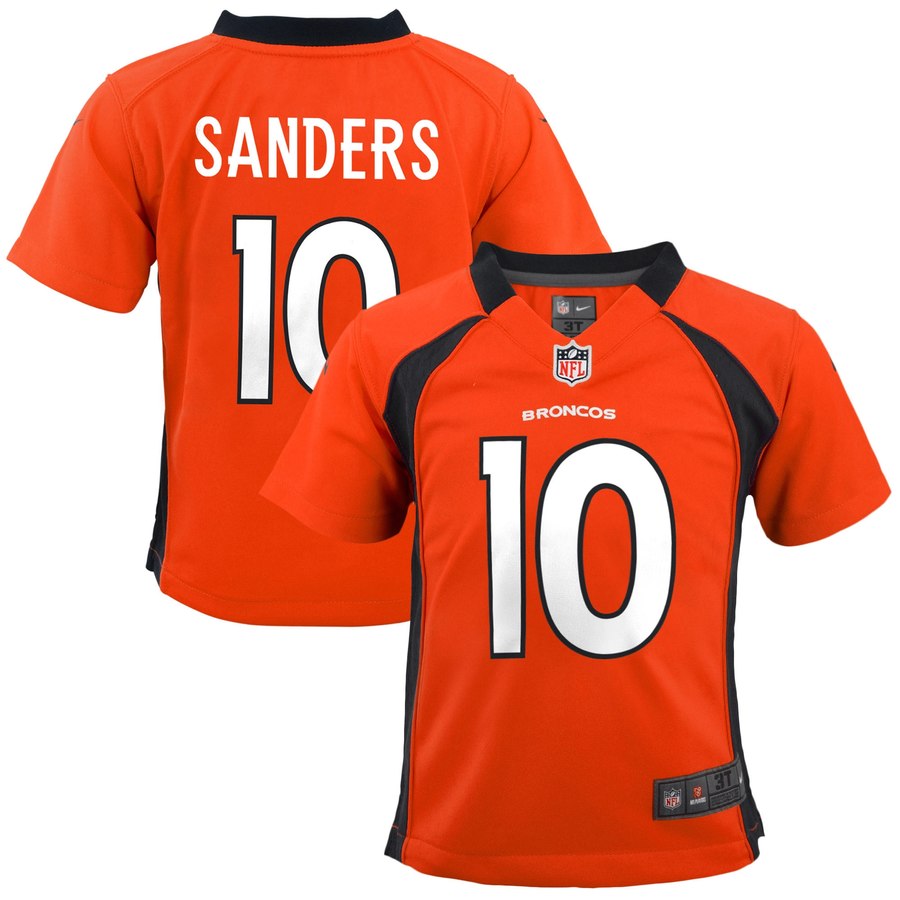 Preschool Denver Broncos Emmanuel Sanders Nike Orange Game Jersey