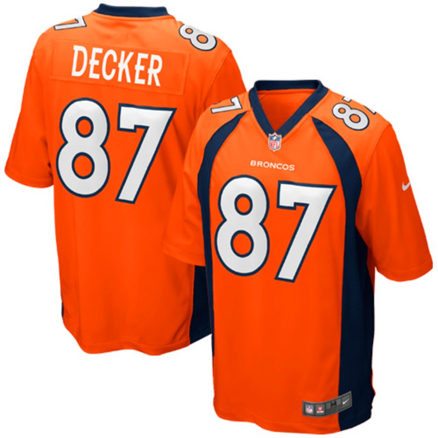 Nike Eric Decker Denver Broncos Youth Game Jersey Orange