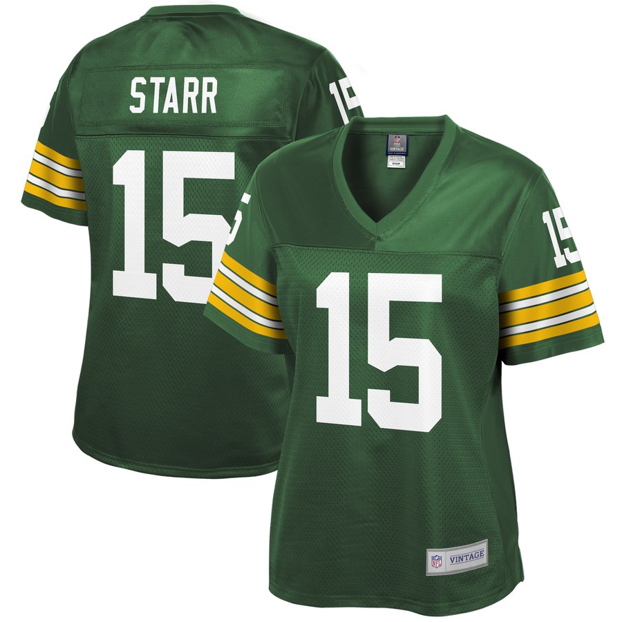 Women's Green Bay Packers Bart Starr NFL Pro Line Green Retired Player Jersey