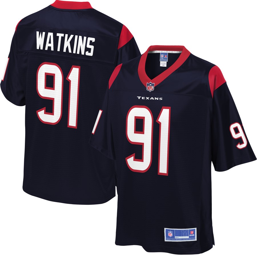 Mens Houston Texans Carlos Watkins NFL Pro Line Navy Big And Tall Player Jersey