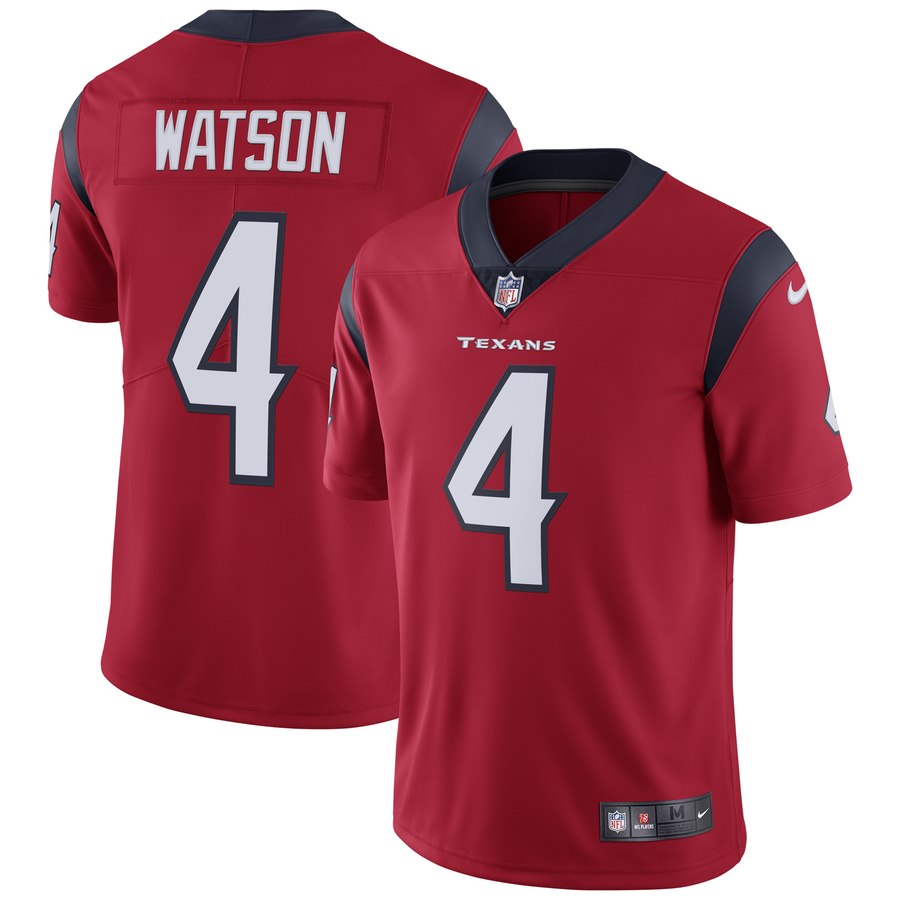 Mens Houston Texans Deshaun Watson Nike Red Vapor Untouchable Limited Jersey