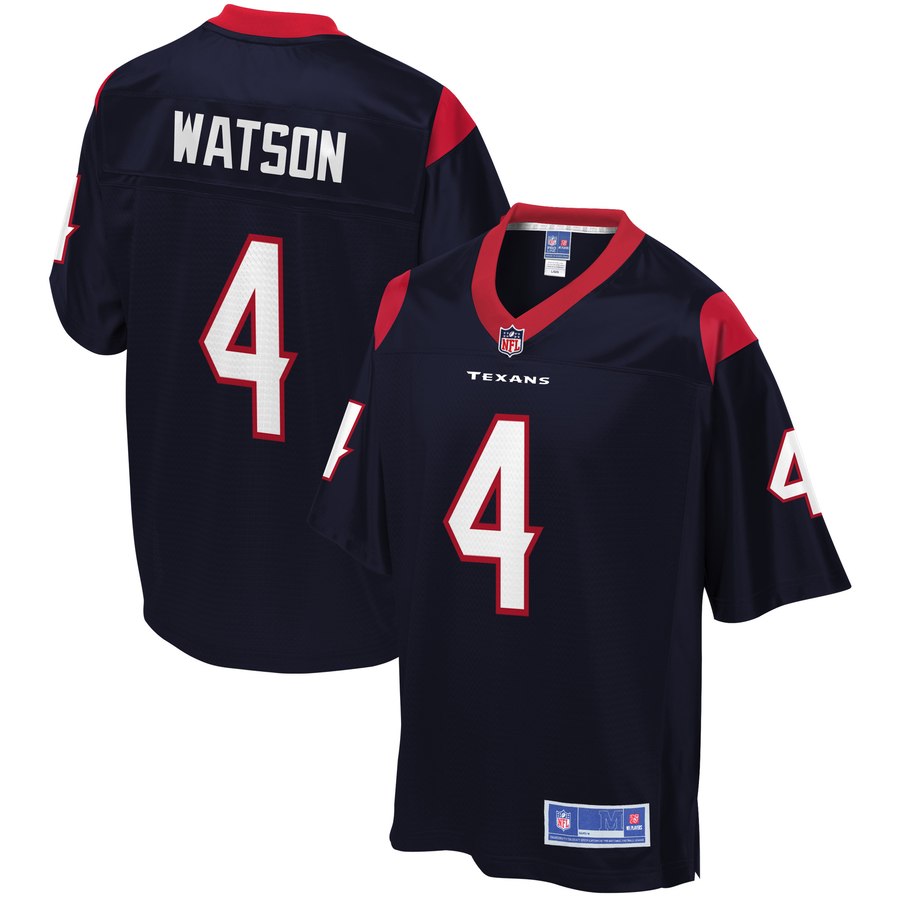 Mens Houston Texans Deshaun Watson NFL Pro Line Navy Player Jersey