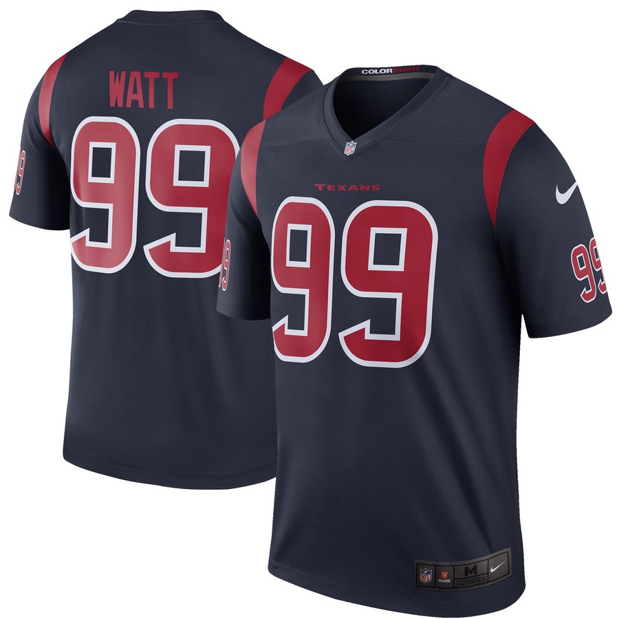 Mens Houston Texans Jj Watt Nike Navy Color Rush Legend Jersey