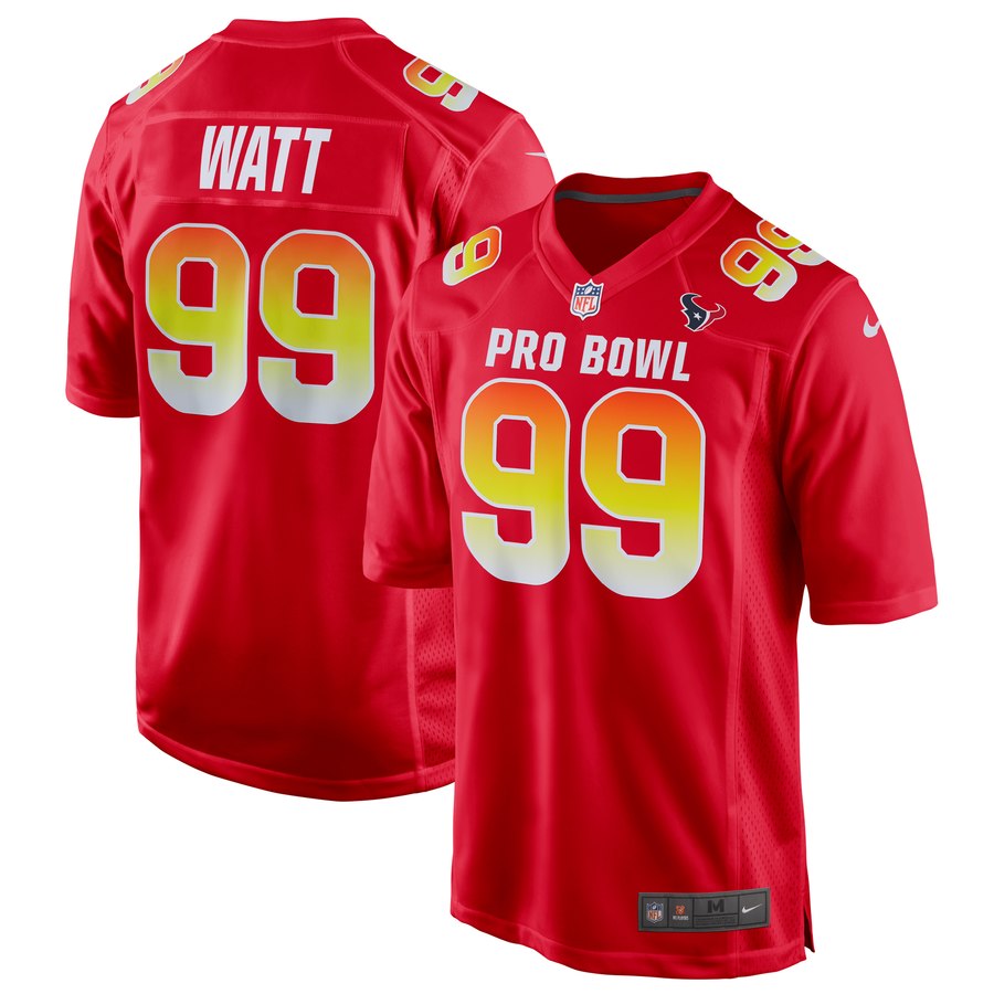 Mens Afc Jj Watt Nike Red 2019 Pro Bowl Game Jersey