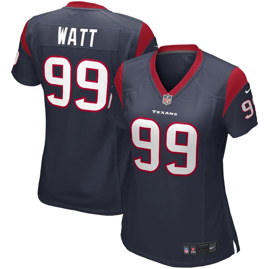 Girls Youth Houston Texans Jj Watt Nike Navy Blue Game Jersey