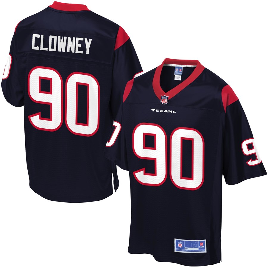 Mens Houston Texans Jadeveon Clowney NFL Pro Line Navy Big And Tall Team Color Jersey