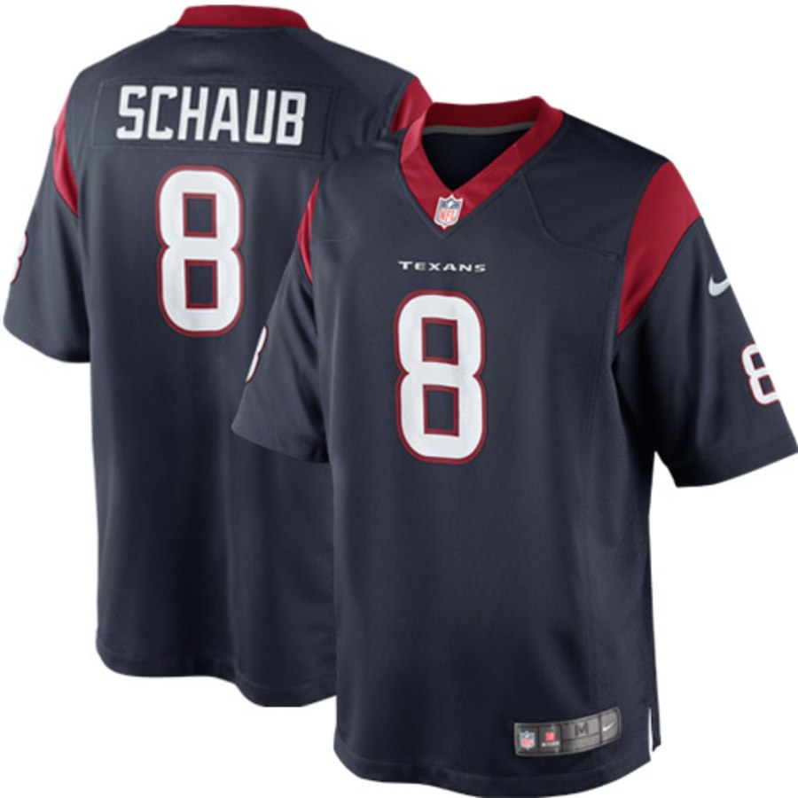 Mens Houston Texans Matt Schaub Nike Navy Blue Team Color Limited Jersey