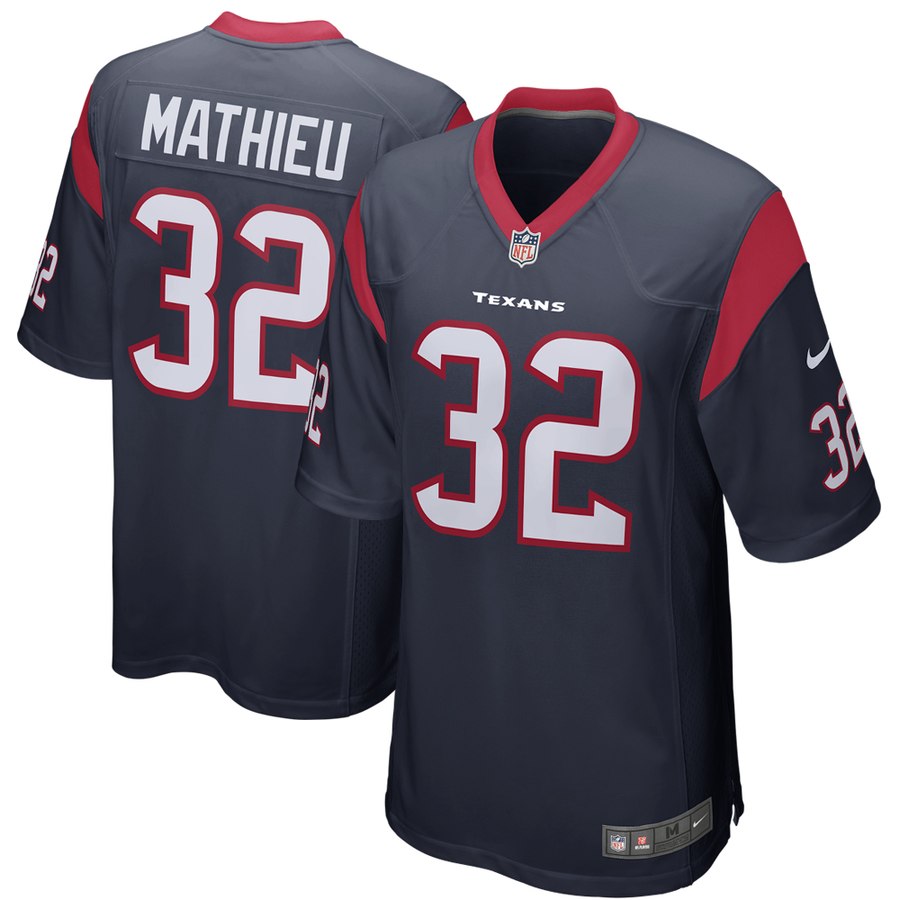 Mens Houston Texans Tyrann Mathieu Nike Navy Game Jersey