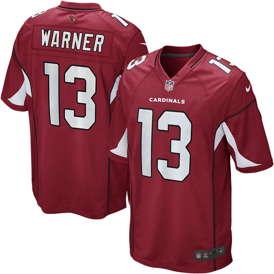 Mens Arizona Cardinals Kurt Warner Nike Cardinal Retired Player Game Jersey