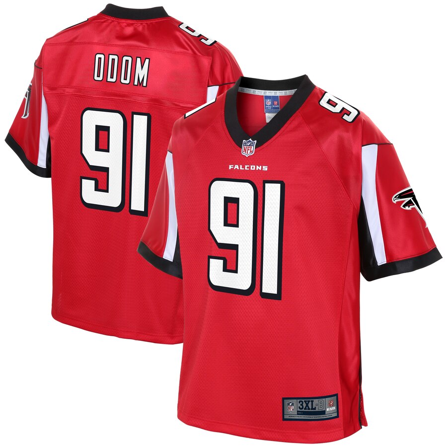 Men's Atlanta Falcons Chris Odom NFL Pro Line Red Big & Tall Player Jersey