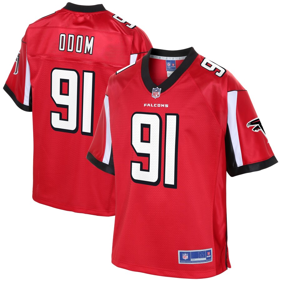 Men's Atlanta Falcons Chris Odom NFL Pro Line Red Player Jersey