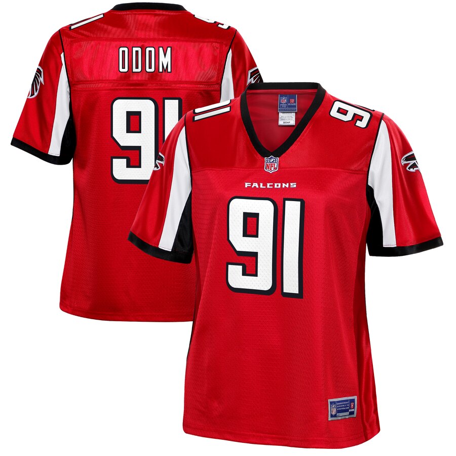 Women's Atlanta Falcons Chris Odom NFL Pro Line Red Player Jersey