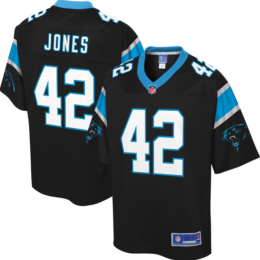 Men's Carolina Panthers Colin Jones NFL Pro Line Black Big & Tall Player Jersey