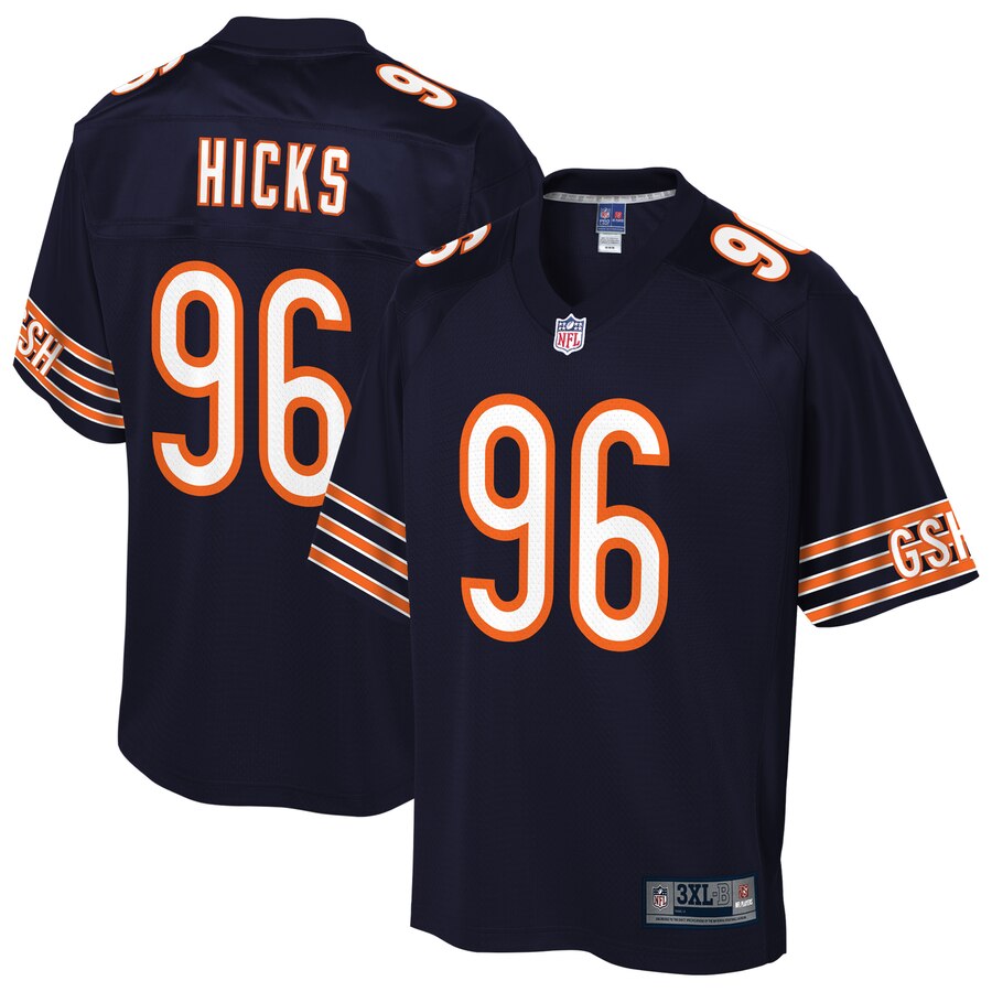 Men's Chicago Bears Akiem Hicks NFL Pro Line Navy Big & Tall Player Jersey