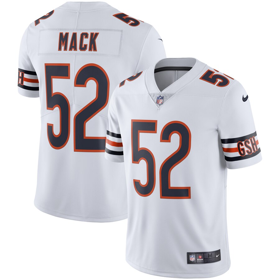 Men's Chicago Bears Khalil Mack Nike White Vapor Limited Jersey