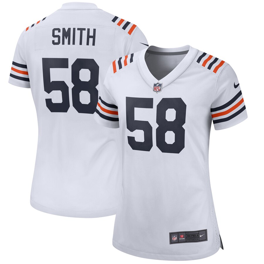 Women's Chicago Bears Roquan Smith Nike White 2019 Alternate Classic Game Jersey