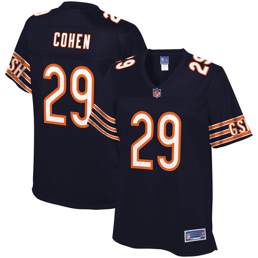 Women's Chicago Bears Tarik Cohen NFL Pro Line Navy Player Jersey