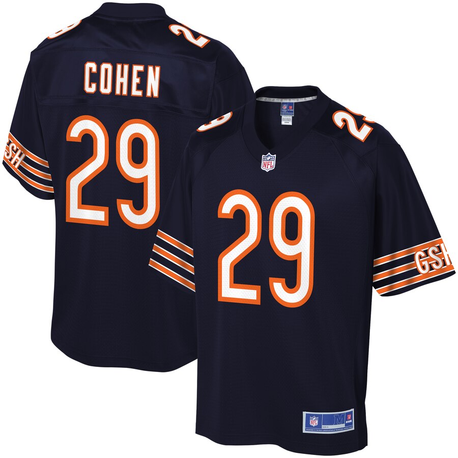 Youth Chicago Bears Tarik Cohen NFL Pro Line Navy Player Jersey