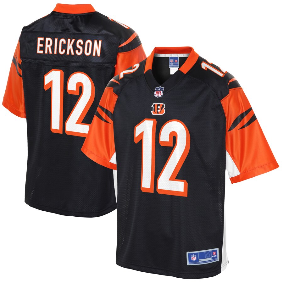 Men's Cincinnati Bengals Alex Erickson NFL Pro Line Black Big & Tall Player Jersey