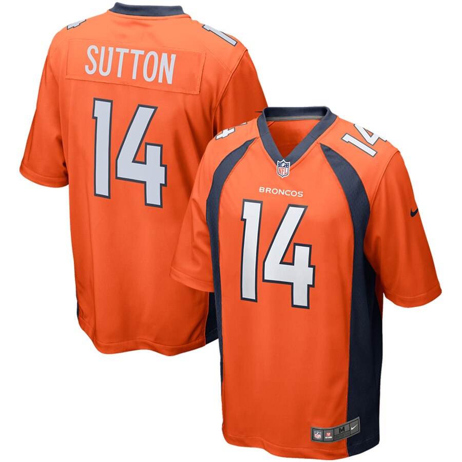 Men's Denver Broncos Courtland Sutton Nike Orange Game Jersey