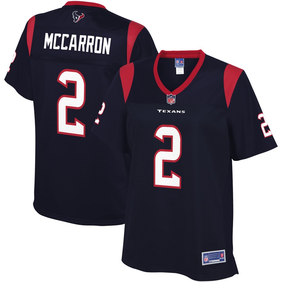 Women's Houston Texans AJ McCarron NFL Pro Line Navy Primary Player Jersey