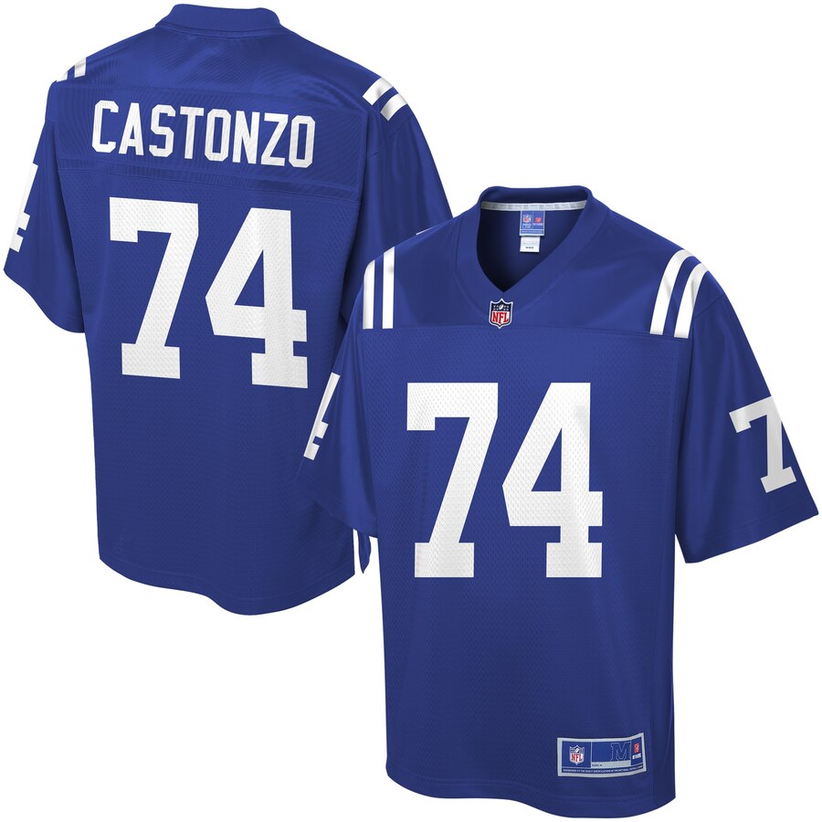 Men's Indianapolis Colts Anthony Castonzo NFL Pro Line Royal Team Color Jersey