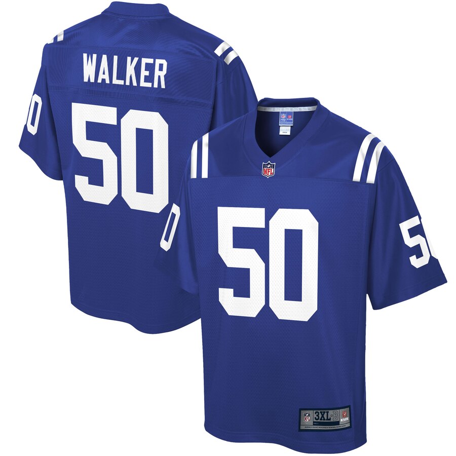 Men's Indianapolis Colts Anthony Walker NFL Pro Line Royal Big & Tall Player Jersey