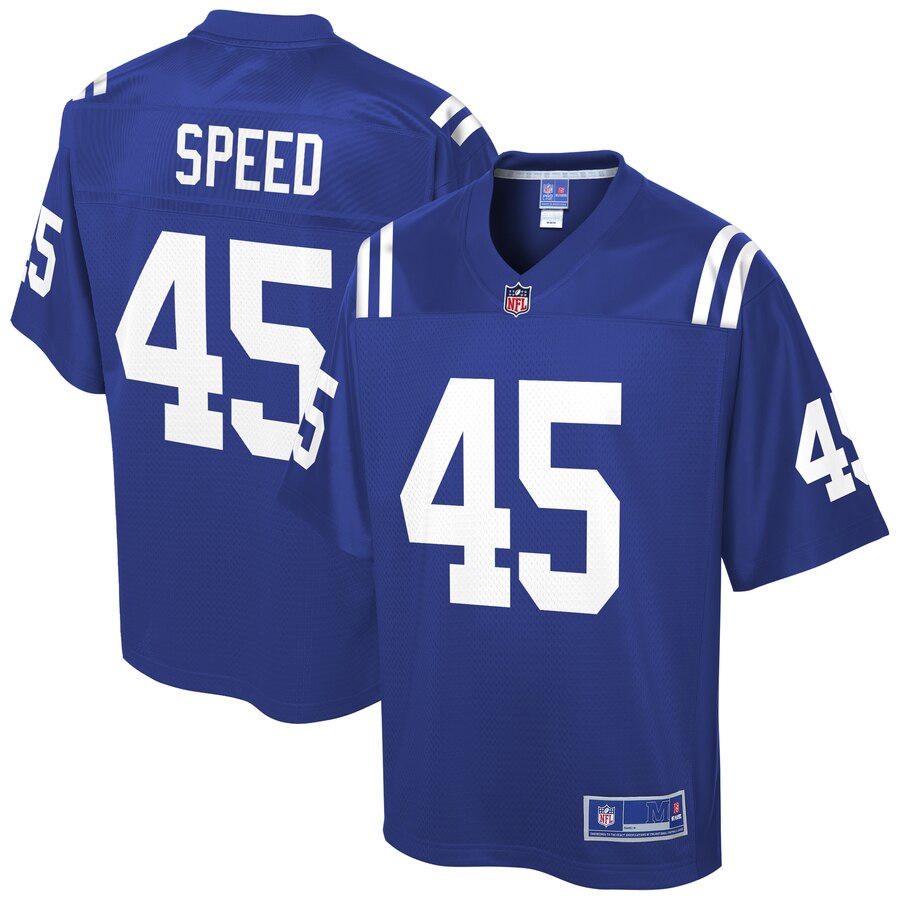 Men's Indianapolis Colts EJ Speed NFL Pro Line Royal Team Player Jersey