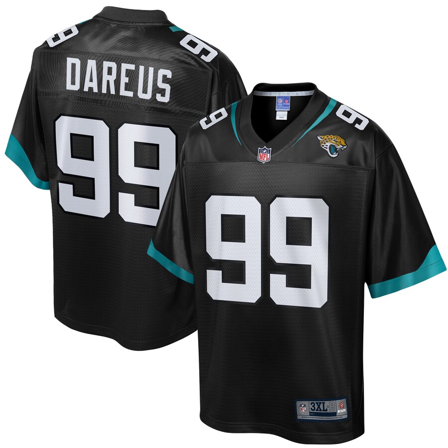 Men's Jacksonville Jaguars Marcell Dareus NFL Pro Line Black Big & Tall Team Player Jersey