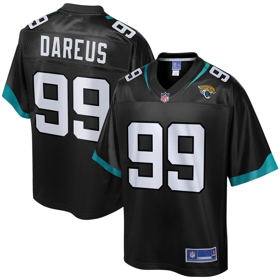 Men's Jacksonville Jaguars Marcell Dareus NFL Pro Line Black Team Player Jersey