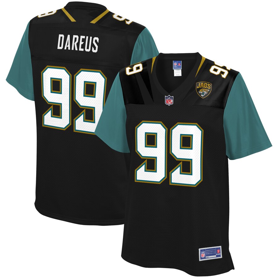 Women's Jacksonville Jaguars Marcell Dareus NFL Pro Line Black Team Color Player Jersey