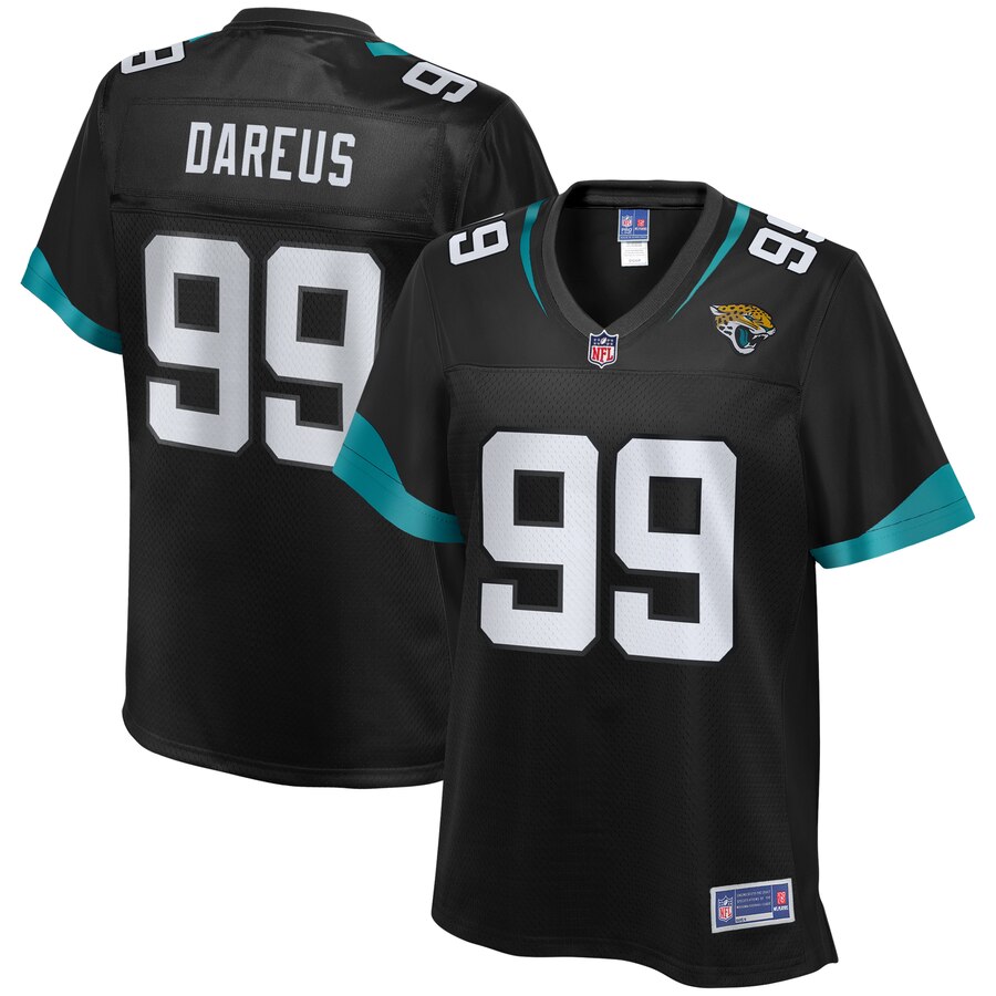 Women's Jacksonville Jaguars Marcell Dareus NFL Pro Line Black Team Player Jersey