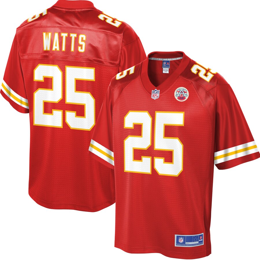 Youth Kansas City Chiefs Armani Watts NFL Pro Line Red Player Jersey