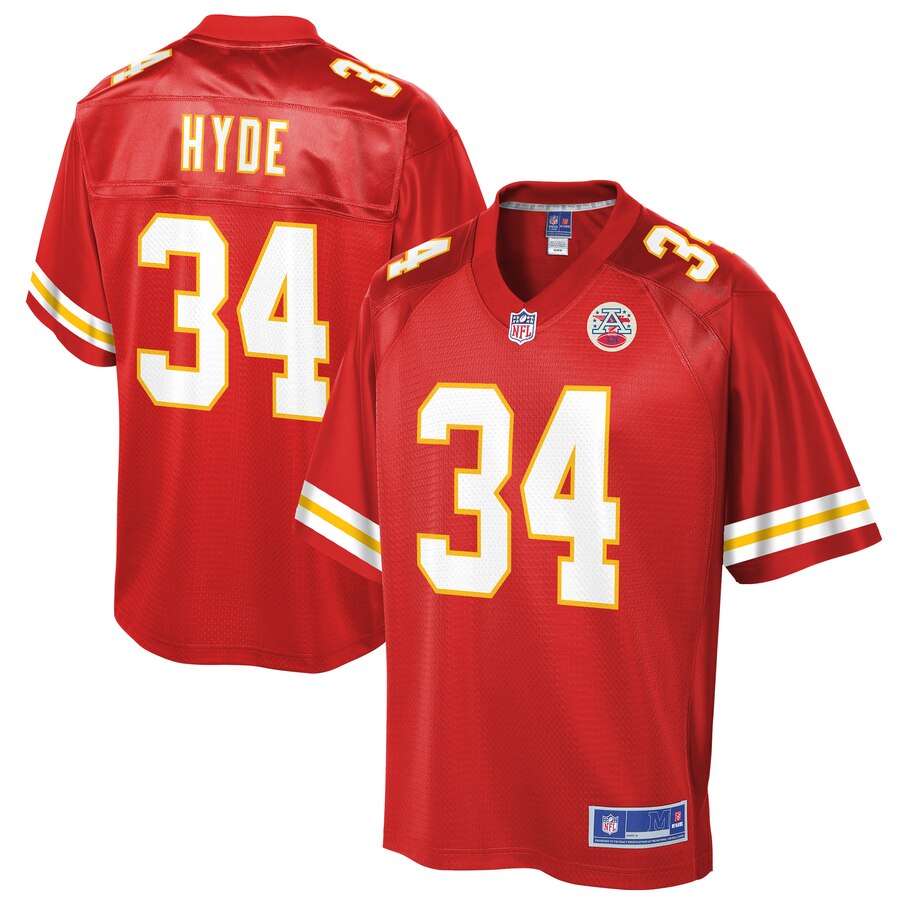 Youth Kansas City Chiefs Carlos Hyde NFL Pro Line Red Player Jersey