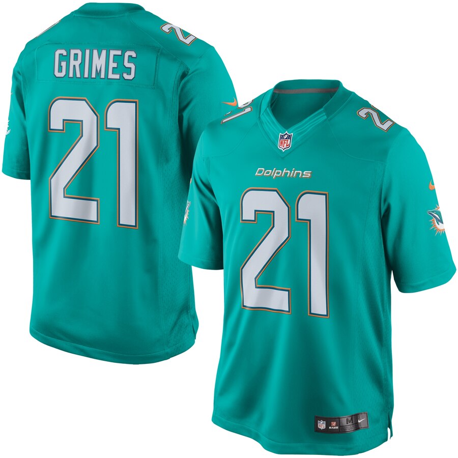 Men's Miami Dolphins Brent Grimes Nike Aqua Limited Jersey