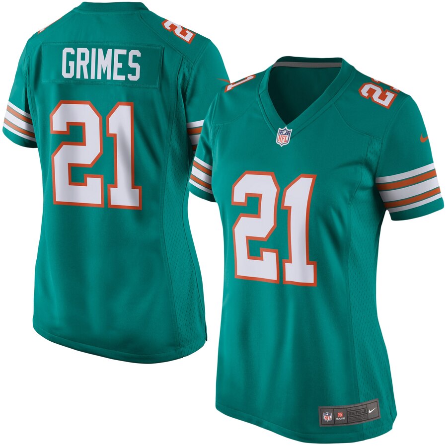 Women's Miami Dolphins Brent Grimes Nike Aqua Alternate Game Jersey