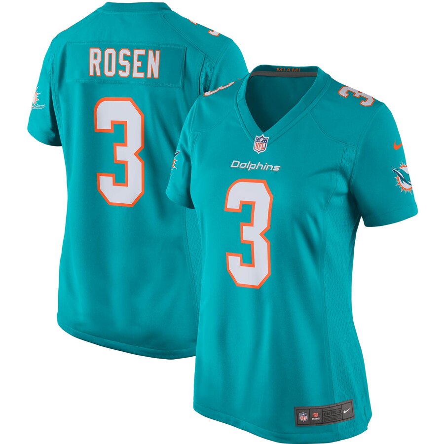 Women's Miami Dolphins Josh Rosen Nike Aqua Game Jersey