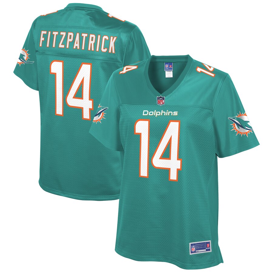 Women's Miami Dolphins Ryan Fitzpatrick NFL Pro Line Aqua Team Player Jersey